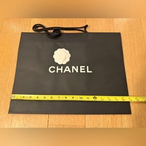 CHANEL Black and White Shopping Bag